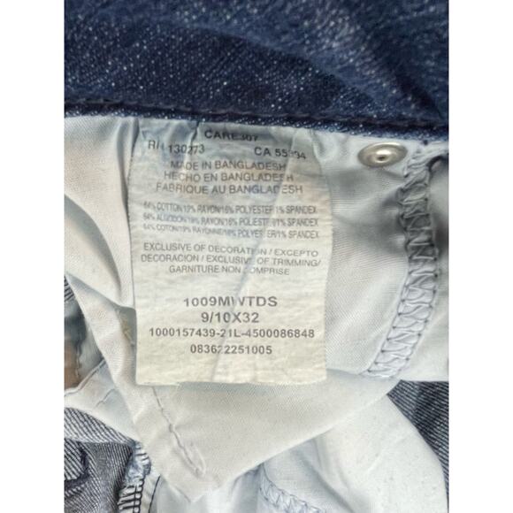 Wrangler Women’s 9/10x32 Straight Leg Jeans Dark Wash Cowboy Carter Ranchcore - Picture 10 of 13